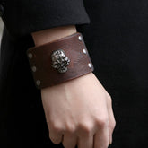 Men’s New Cowhide Leather Bracelet – Vintage & Casual Fashion Accessory